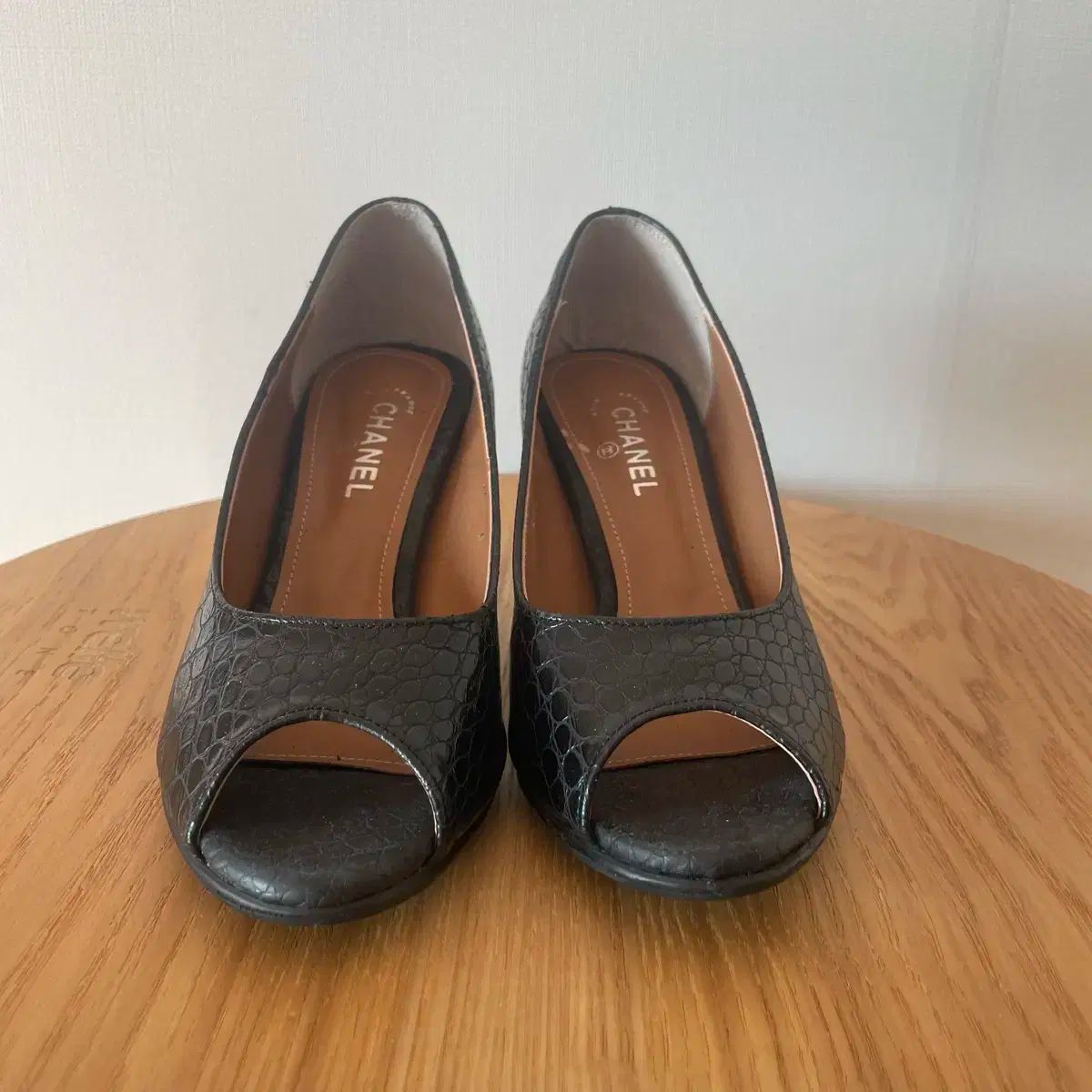 CHANEL オープントゥ パンプス 37 サイズ - メルカリ