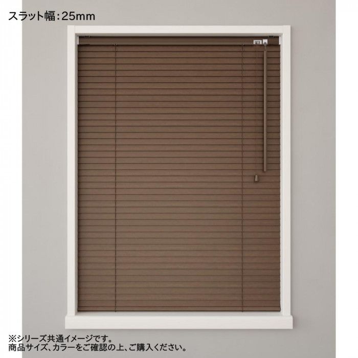 ウッドブラインド ループ操作 35mm幅 幅60cm×高さ109cm グレージュ・TW