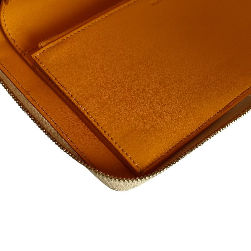 中古】未使用 CELINE セリーヌ レザー バイカラー オーガナイザー  