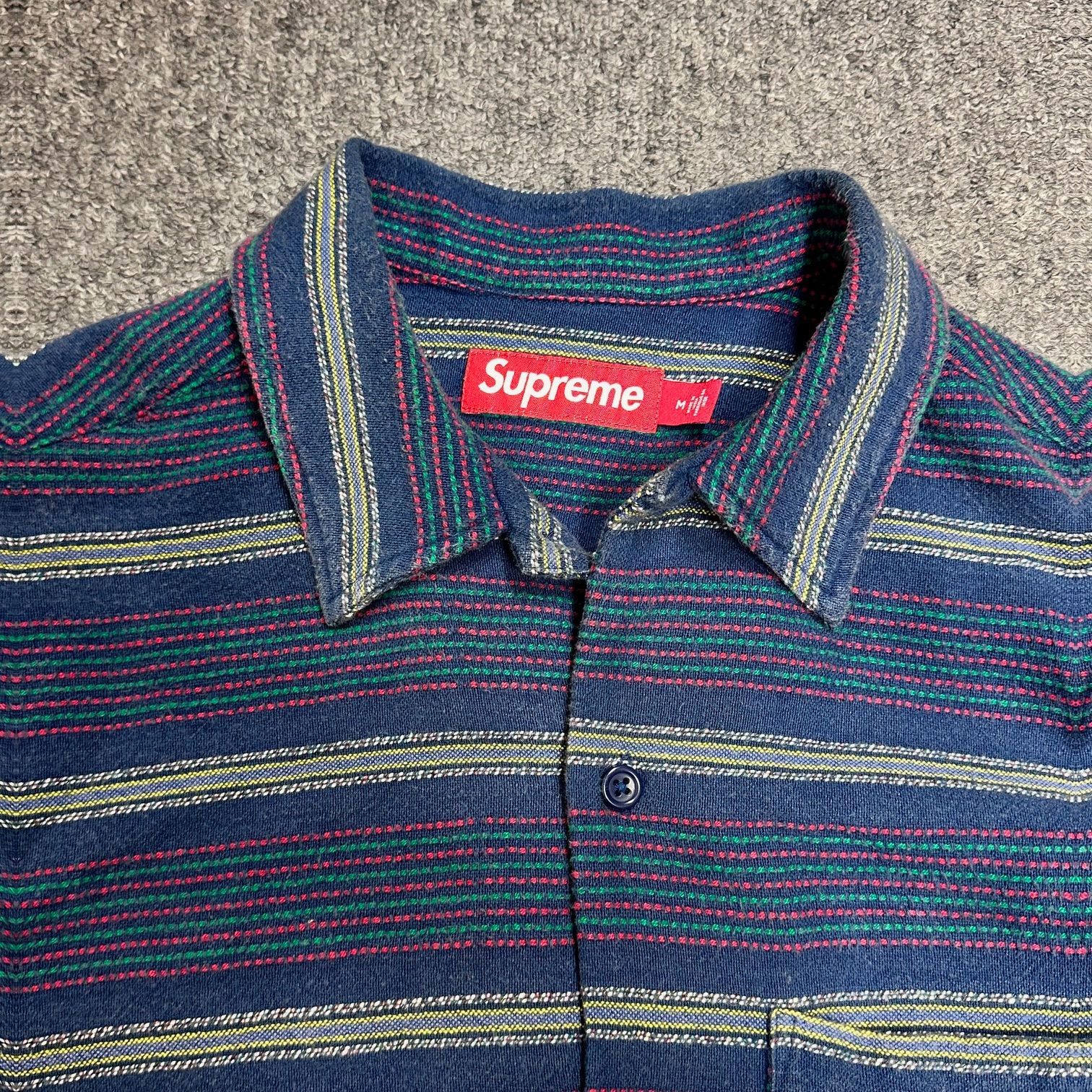 国内正規 Supreme 24AW Woven Stripe Shirt ウーブンストライプシャツ