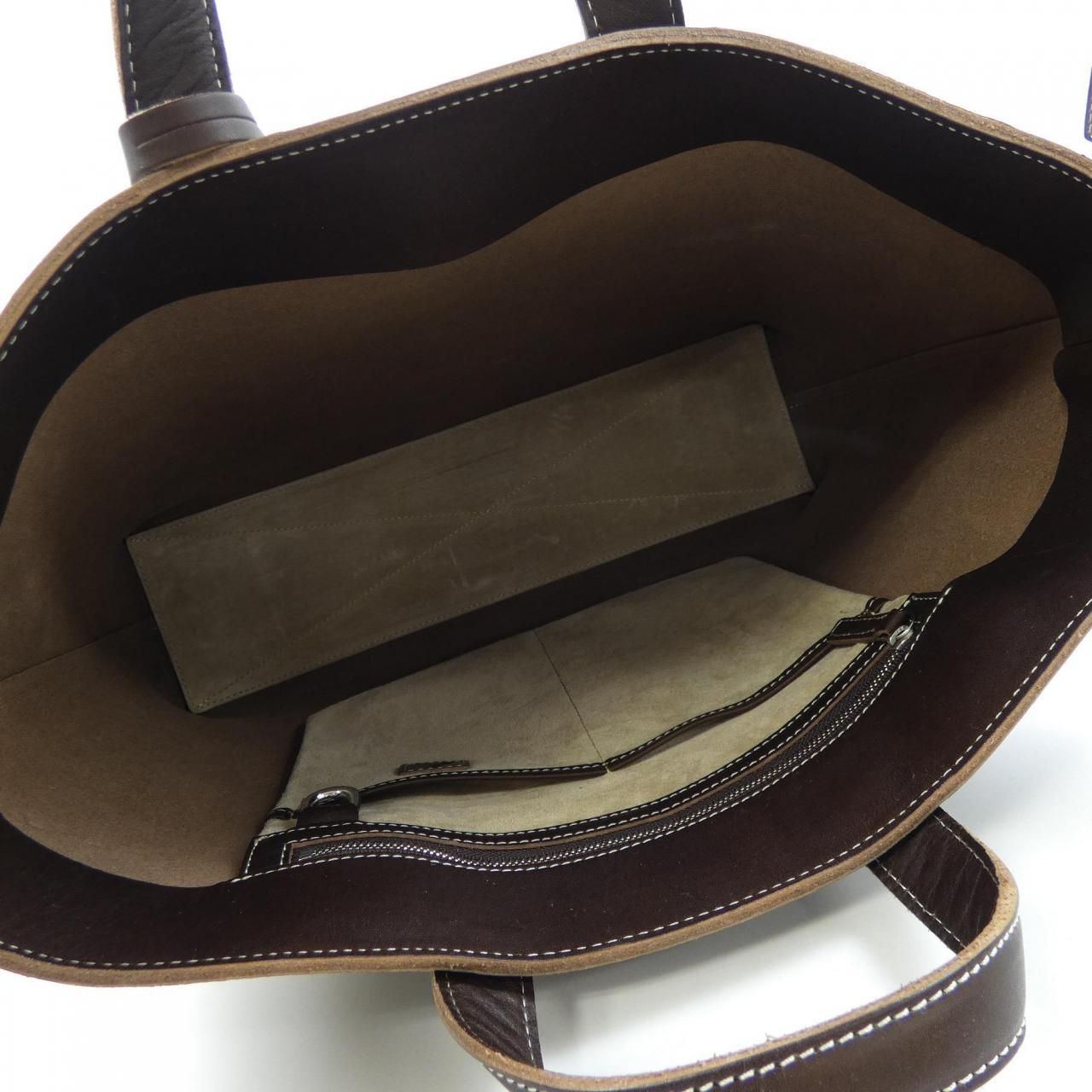 【真心】土屋鞄 トートバッグ ツチヤカバン 牛革 ブラウン 中古・古着通販】土屋鞄 (ツチヤカバン) レザートートバッグ