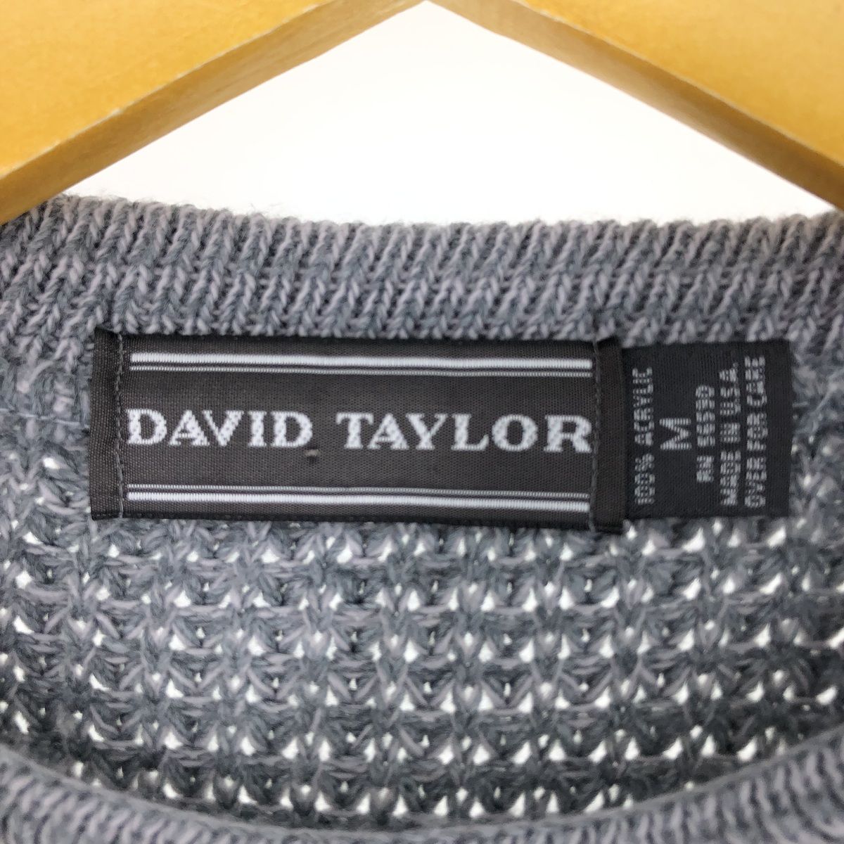 古着 90年代 DAVID TAYLOR アクリルニットセーター USA製 メンズM相当 