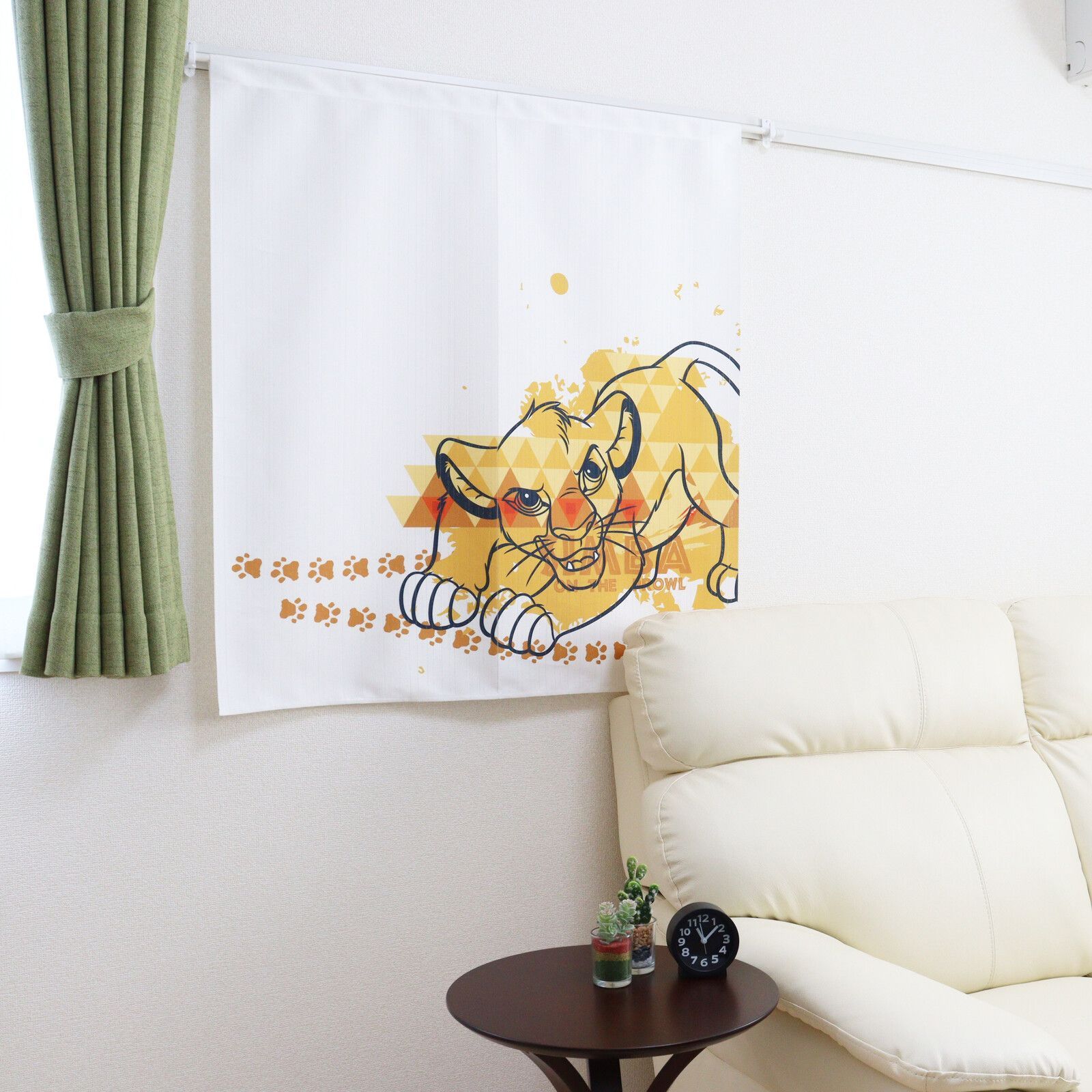 のれん 暖簾 目隠し 間仕切り ディズニー Disney ライオンキング