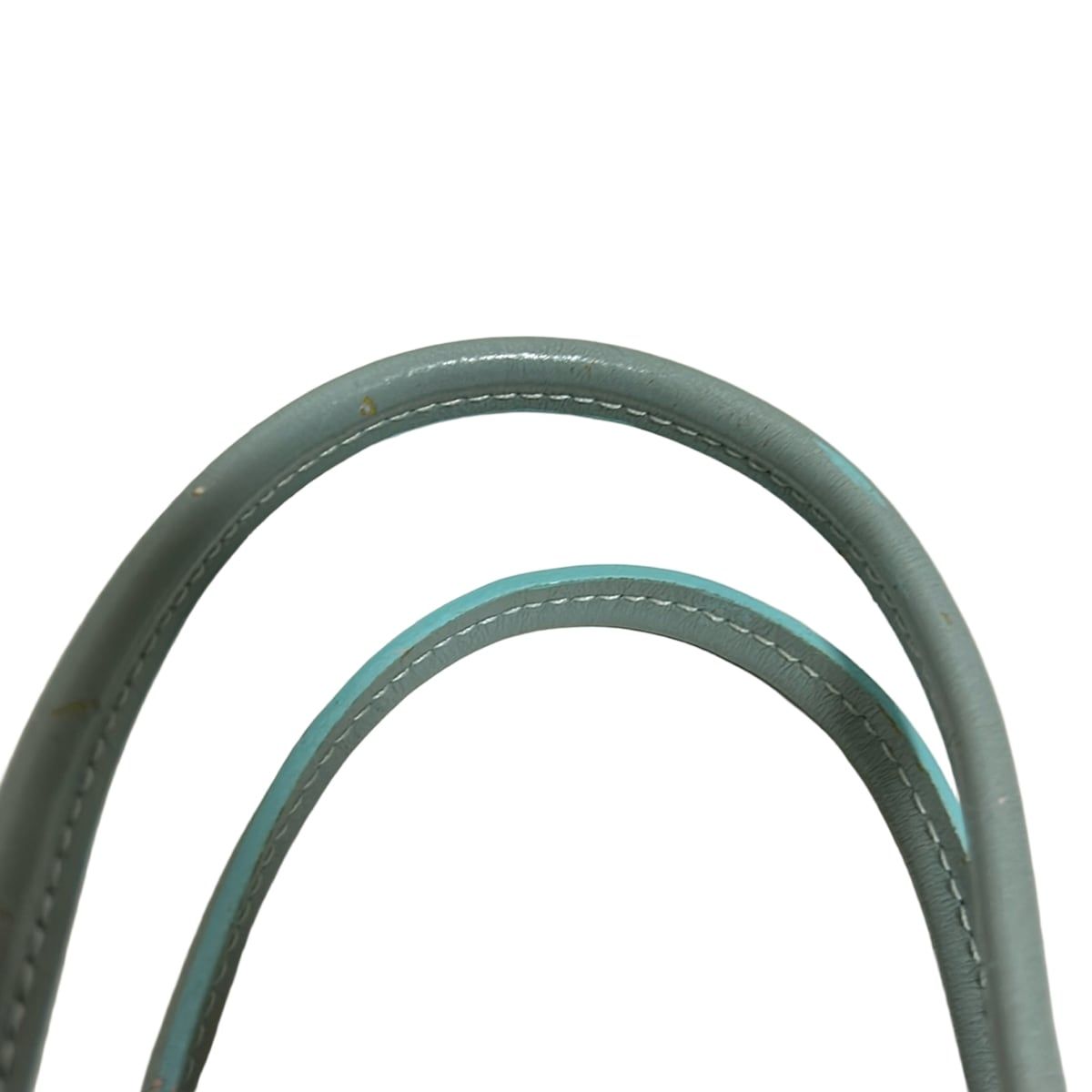 TOUS(トウス) トートバッグ - ベージュ×ライトブルー クマ レザー  