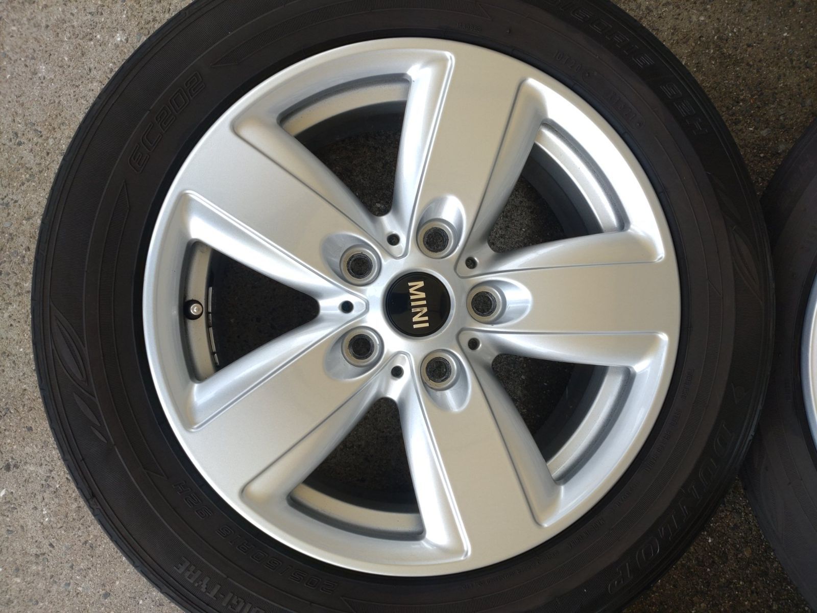 MINI ミニ クロスオーバー R60 純正 16インチ 6.5j 46 PCD120-5H ハブ径 72.6 ＆ ダンロップ EC202 205 60R16 4本