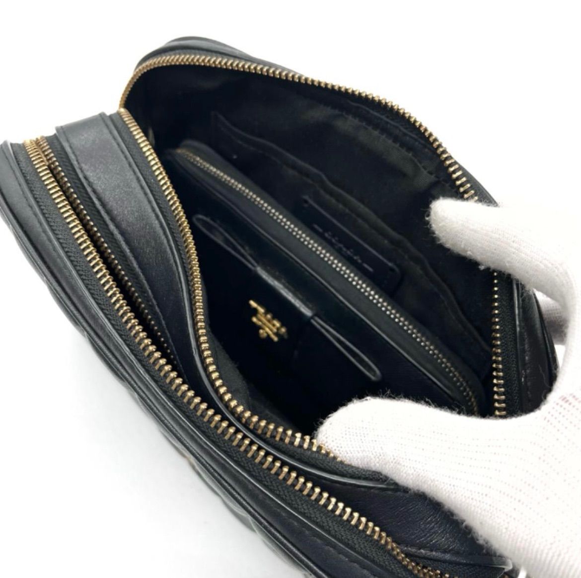 y*o様 コーチ　ボディバック　未使用品 Brandol / COACH コーチ ボディバッグ レザー 縦型 ウエスト パック