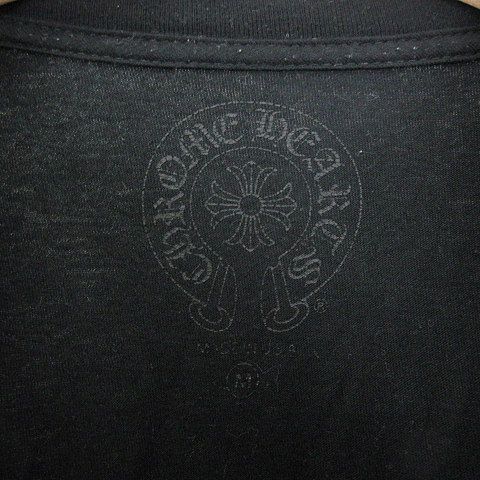 クロムハーツ CHROME HEARTS ★AA☆Aoyama L/S Tee 青山限定 プリント ロンTEE 長袖 Tシャツ カットソー 黒  ブラック M