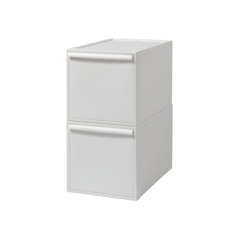 ライクイット like-it 収納ボックス クローゼットシステム 引出し L 2個組 オールホワイト CS-D3 2P 奥行き52cm 衣装ケース 衣類収納 届いてすぐに使える 累計販売数270万台突破