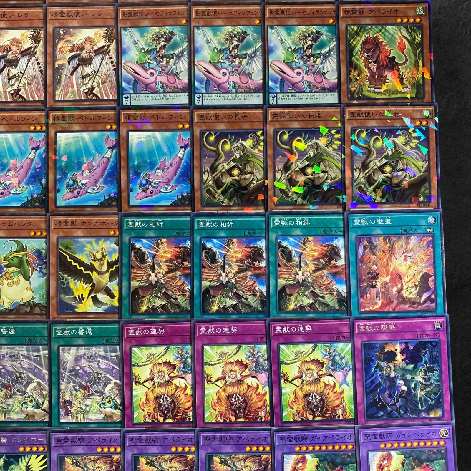 遊戯王 霊獣パーツ 9295【遊戯王】霊獣〈デッキパーツ〉56枚セット - メルカリ