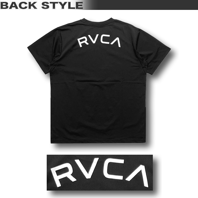 【2024年夏新作】RVCA ルーカ ラッシュガード メンズ Tシャツ 水陸両用 半袖 スポーツ サーフT ルカ 水着 サーフブランド 筋トレ フィットネス ヨガ トレーニング BE041-802-BLK