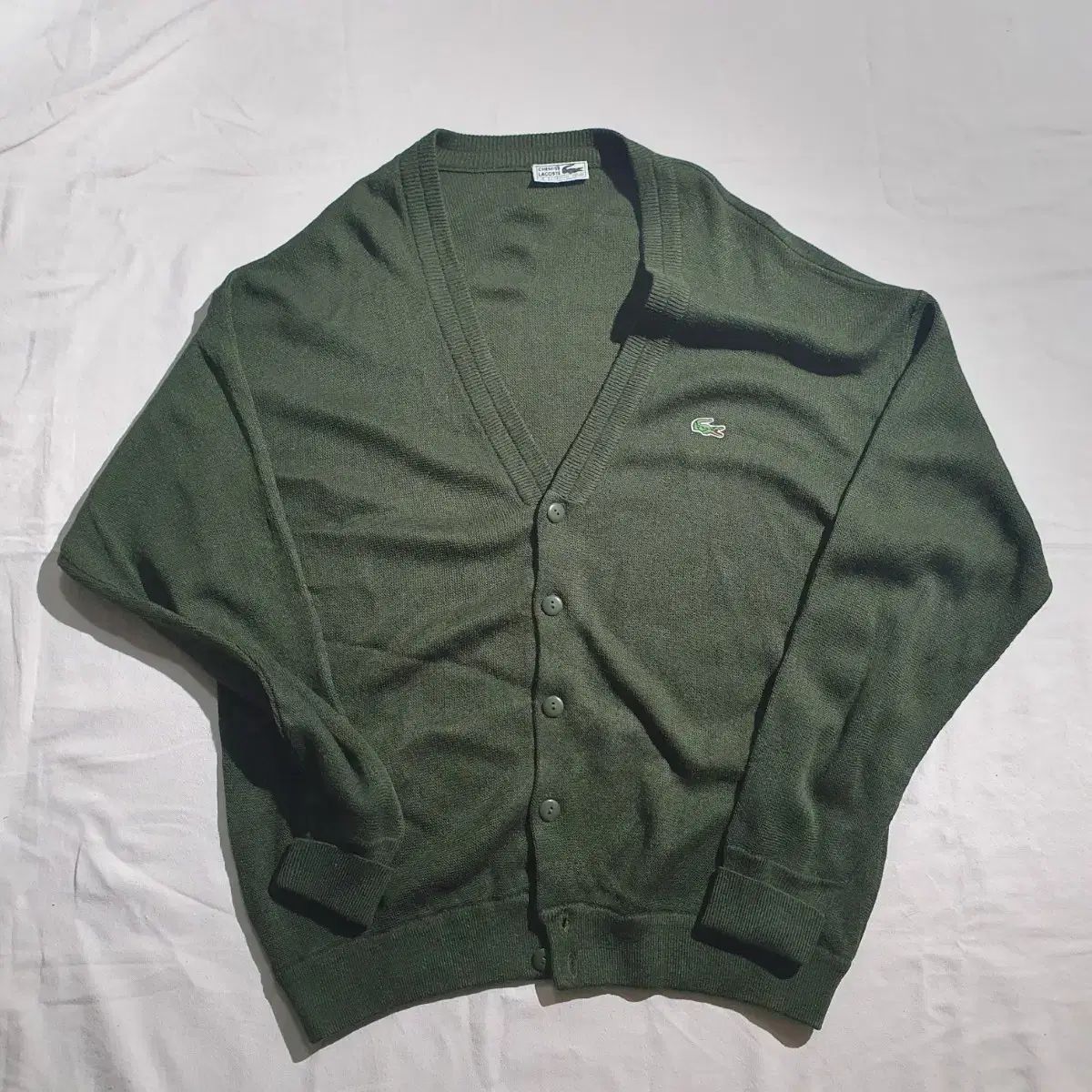 【雷市場（ポンジャン）商品韓国直送】 ヴィンテージ LACOSTE(ラコステ) カーディガン