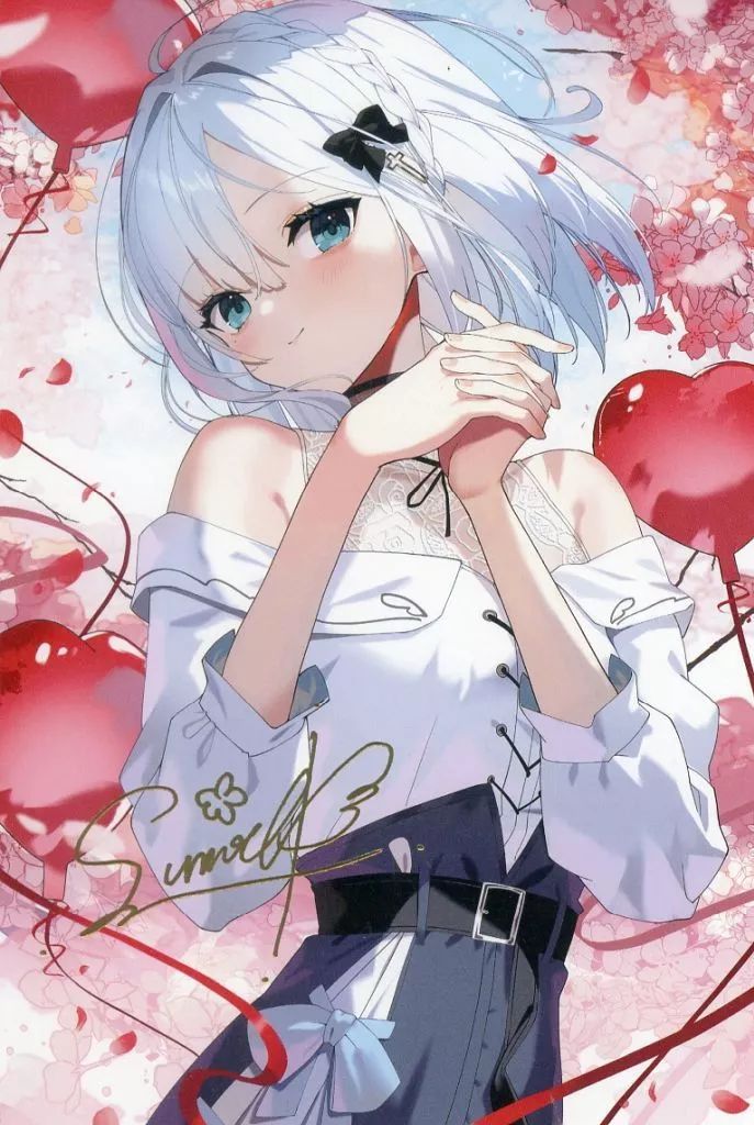 【中古】開封)ぶいすぽ　花芽すみれ 箔押しサインポストカード[91][240091374661] 花芽すみれ 箔押しサイン入りポストカード - メルカリ
