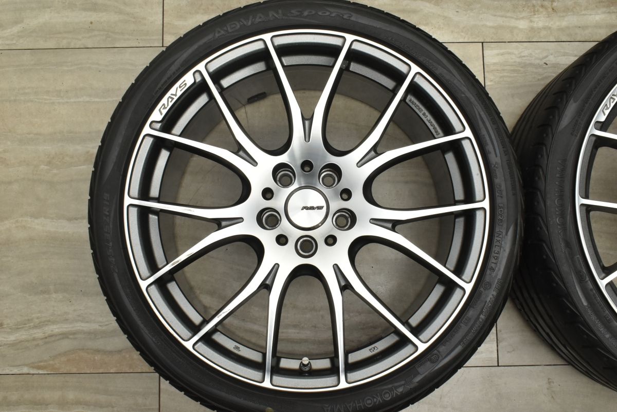 OZレーシング 19インチアルミ タイヤセット 19×8.5J 5穴 レイズ PCD112 8.5