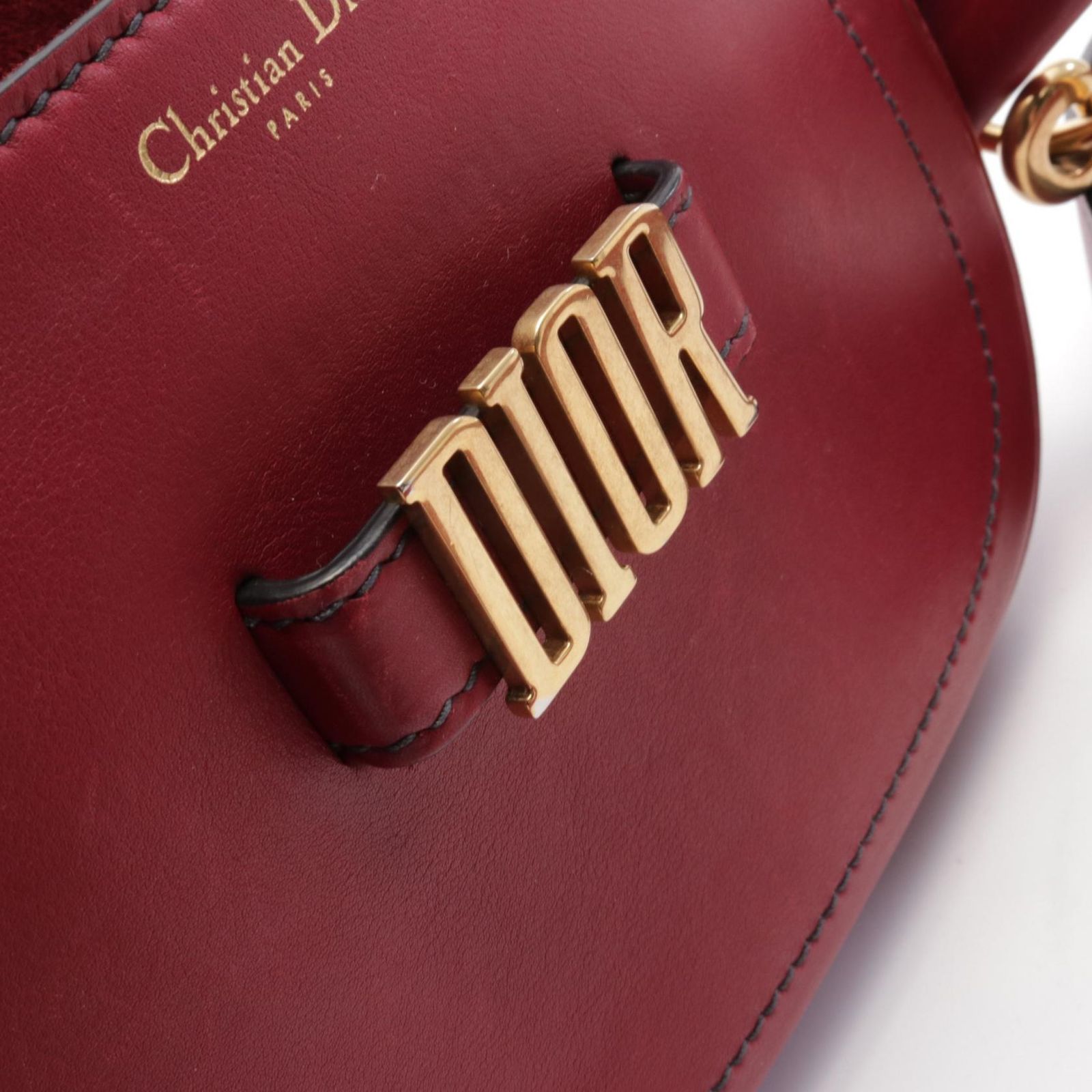 ディオール Dior ショルダーバッグ D‐fence ボルドー レザー D-FENCE 