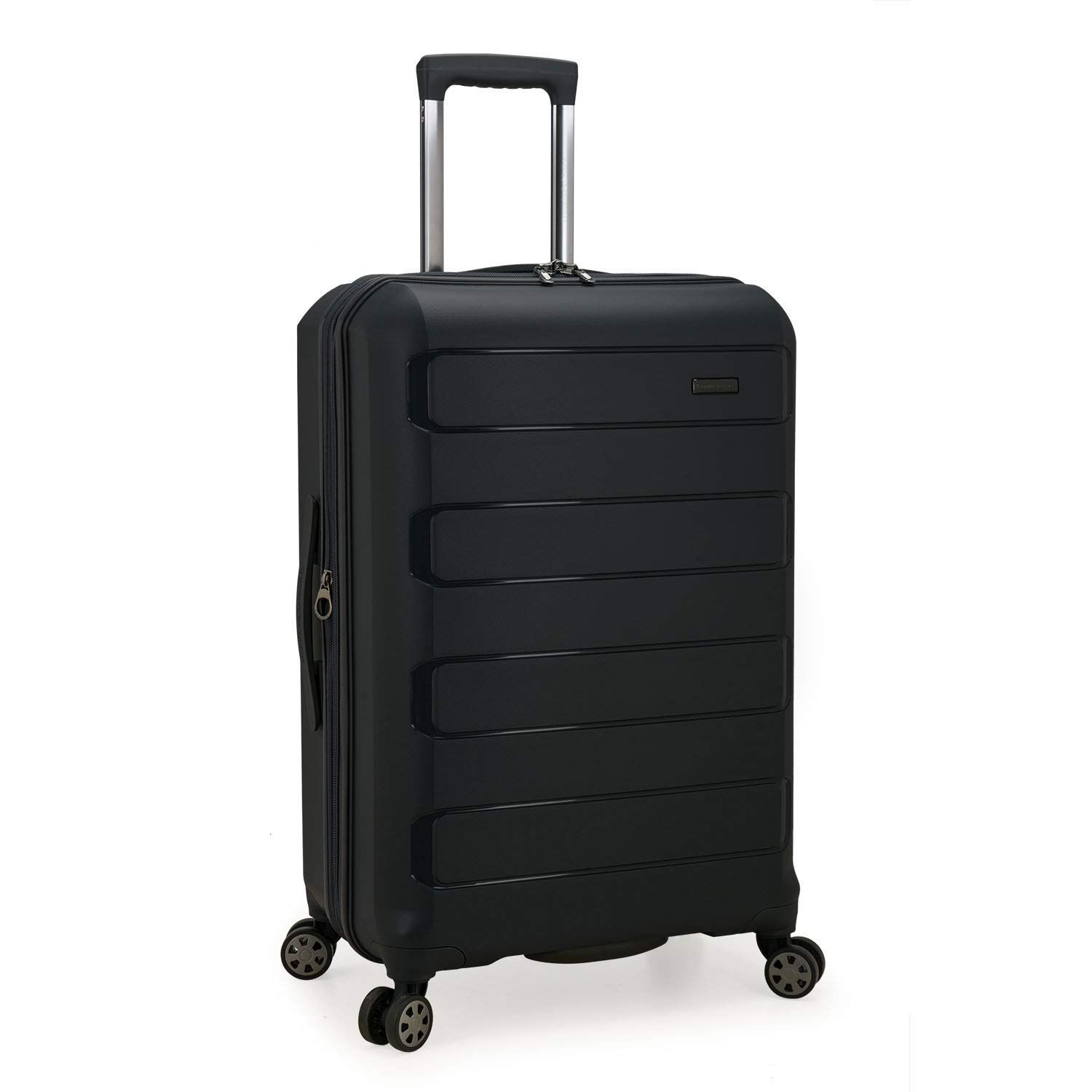 新着商品 ポリプロピレン製 ハードシェル 拡張 壊れにくい スピナーバッグ Choice ブラック Checked-Medium Traveler s 26-Inch