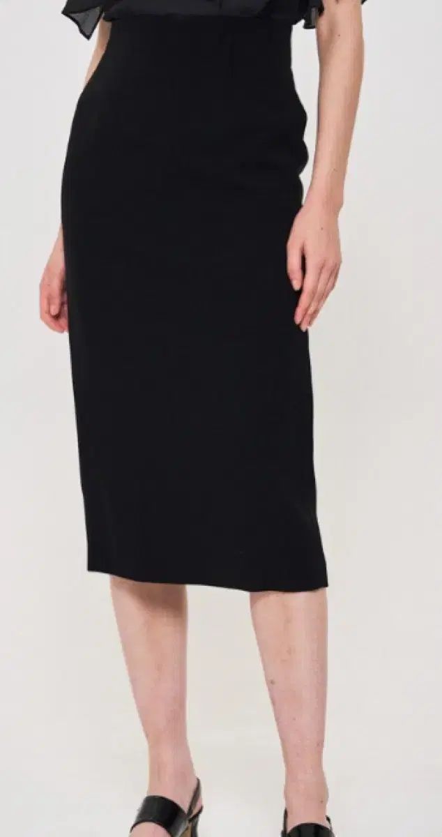 ハンサム オブジェ ハイウエスト ペンシル スカート ブラック -未着用 -