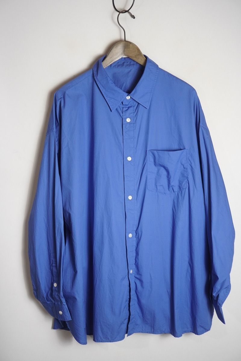 正規 25SS FreshService フレッシュサービス Corporate Uniform L|S Shirt 長袖 シャツ オーバーサイズ FSC251-50105B 青L本物920P♪