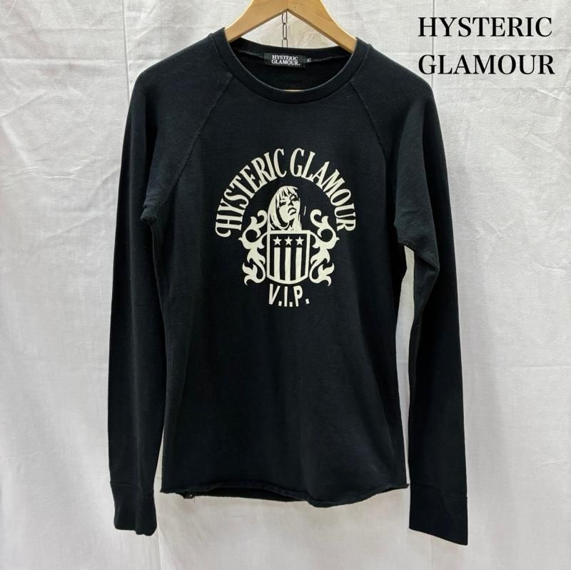 HYSTERIC GLAMOUR ブラック ラグラン トレーナー スウェット