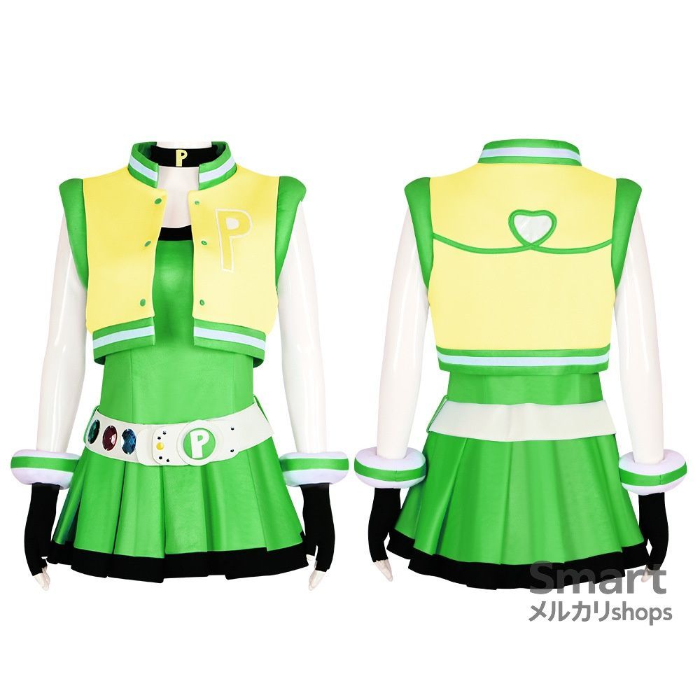 キャラクターコスプレ衣装 ブロッサム コスプレ 衣装 パワーパフガールズZ ブロッサム 花花 超能戦士風