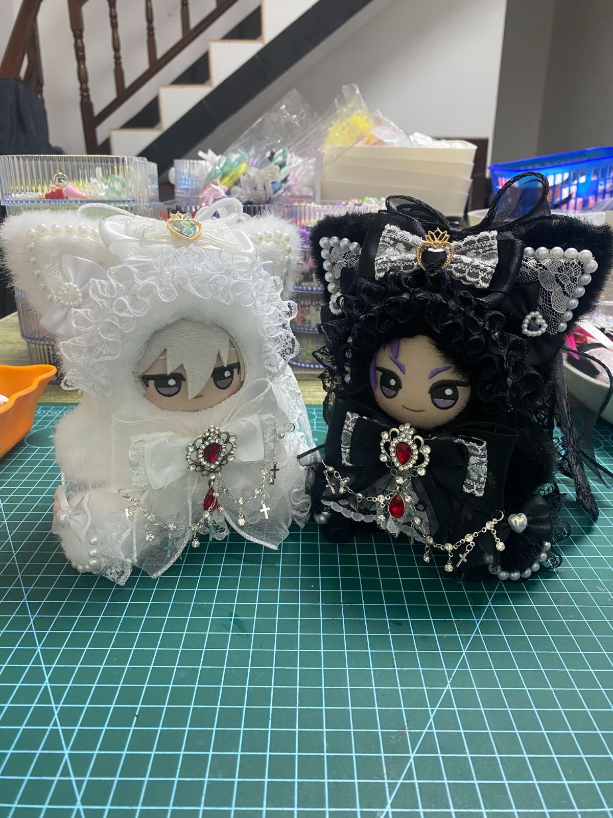 ぬい服 10cm おすわり ホワイトデー ウェディングドレス 2着セット ぬい服 10cm おすわり ホワイトデー ウェディングドレス 2着セット