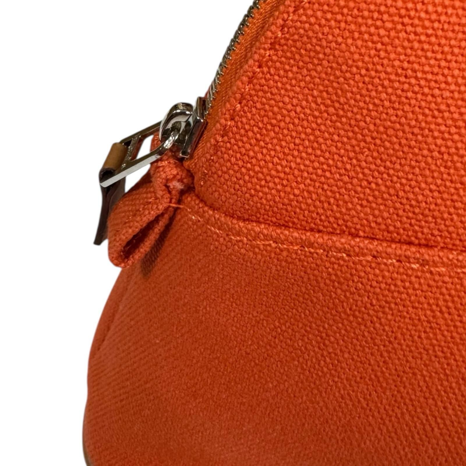 エルメス ボリードポーチミニ コスメポーチ ポーチ コットンキャンバス  