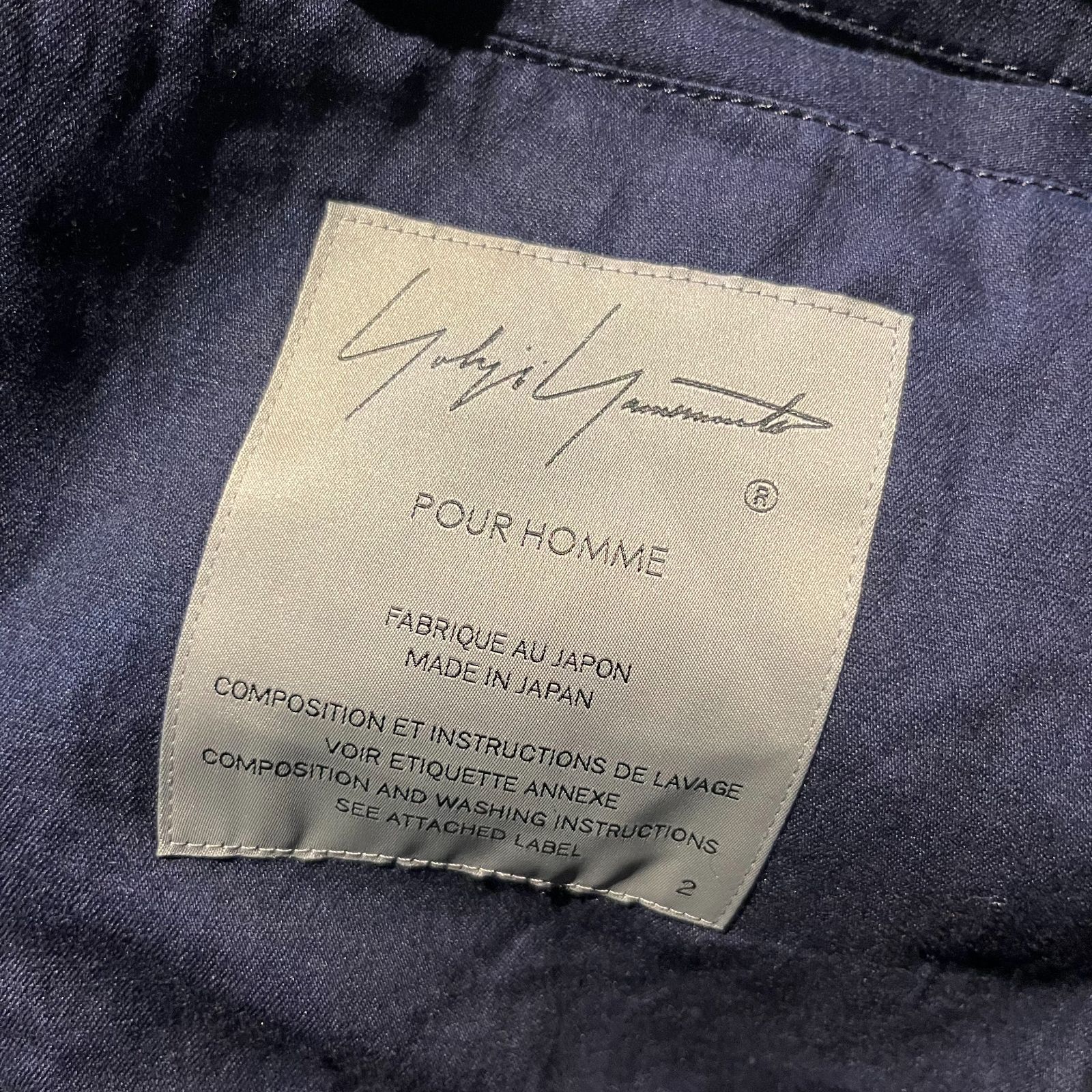 Yohji Yamamoto POUR HOMME 25ss INDIGO DYEING COTTON LINEN 3BUTTONS