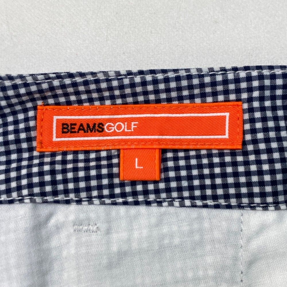 サイズ：L BEAMS GOLF ビームスゴルフ シアサッカーパンツ