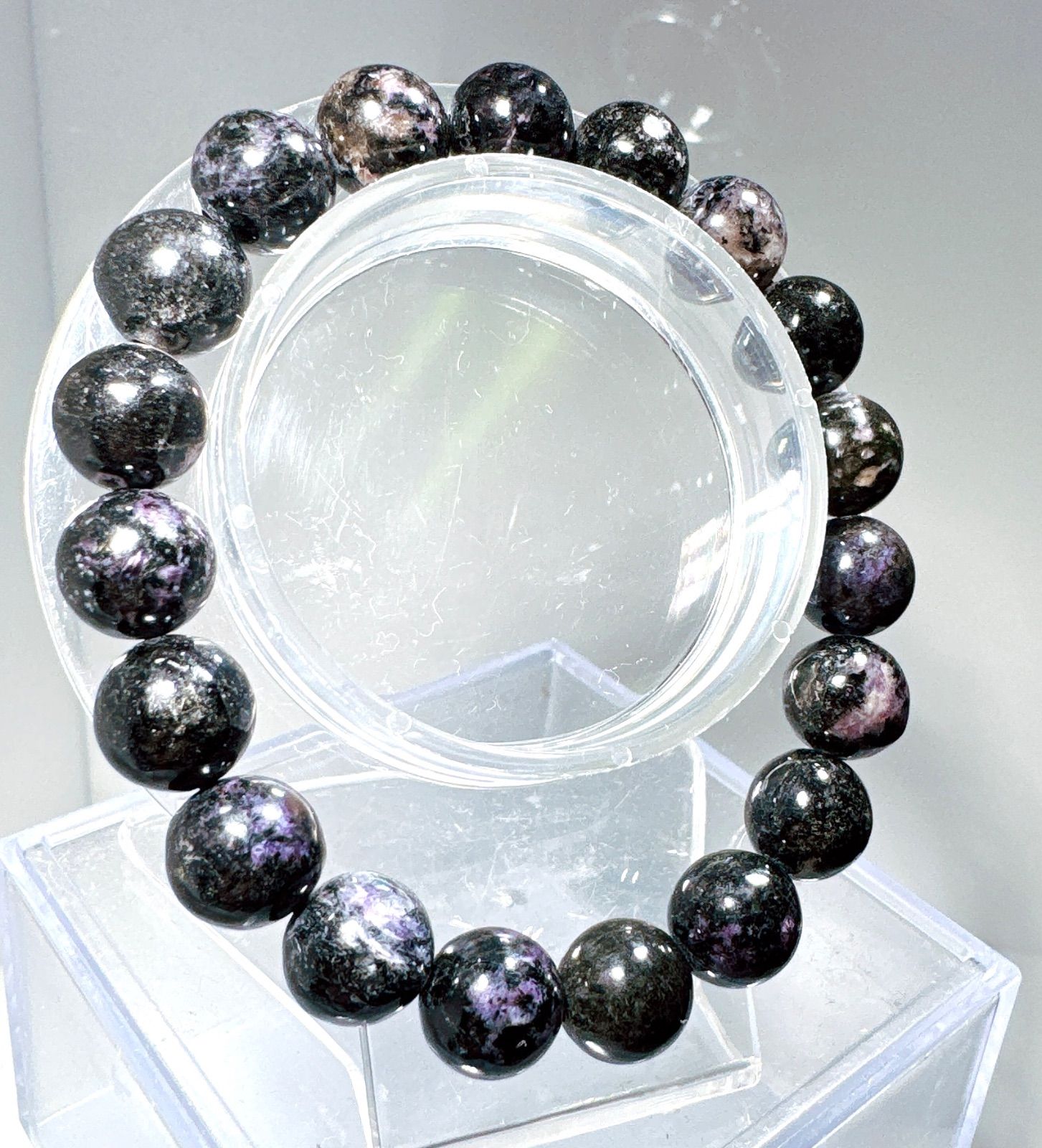 ブラックスギライトブレスレットNO25-2381