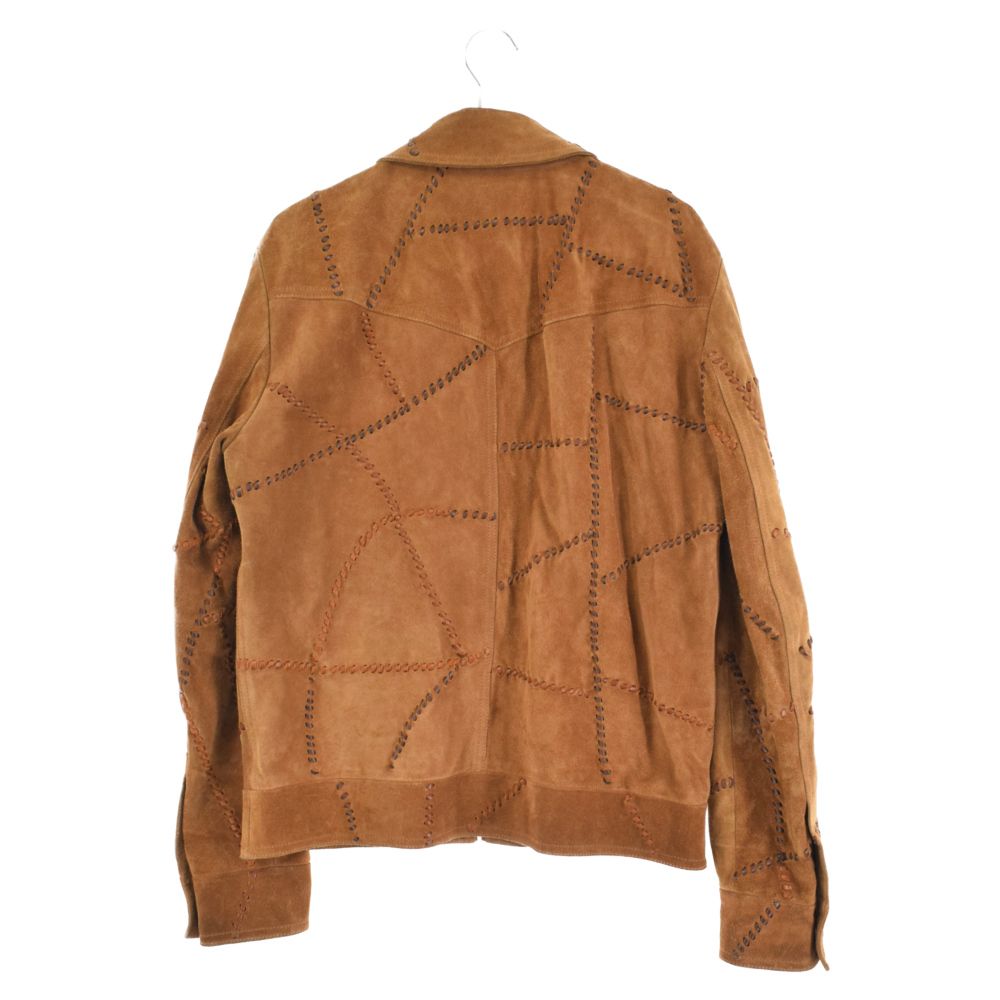 Yves Saint Laurent 2003AW スエードジャケット SAINT LAURENT PARIS (サンローランパリ) 18AW ステッチデザインカーフ
