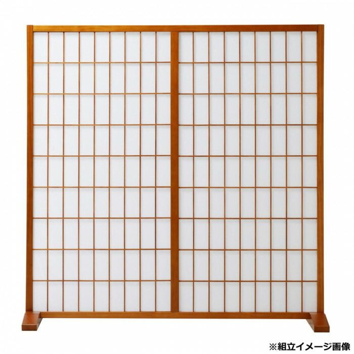 弘益 KOEKI UTILITY 和風衝立1連 ブラウン JP1BR