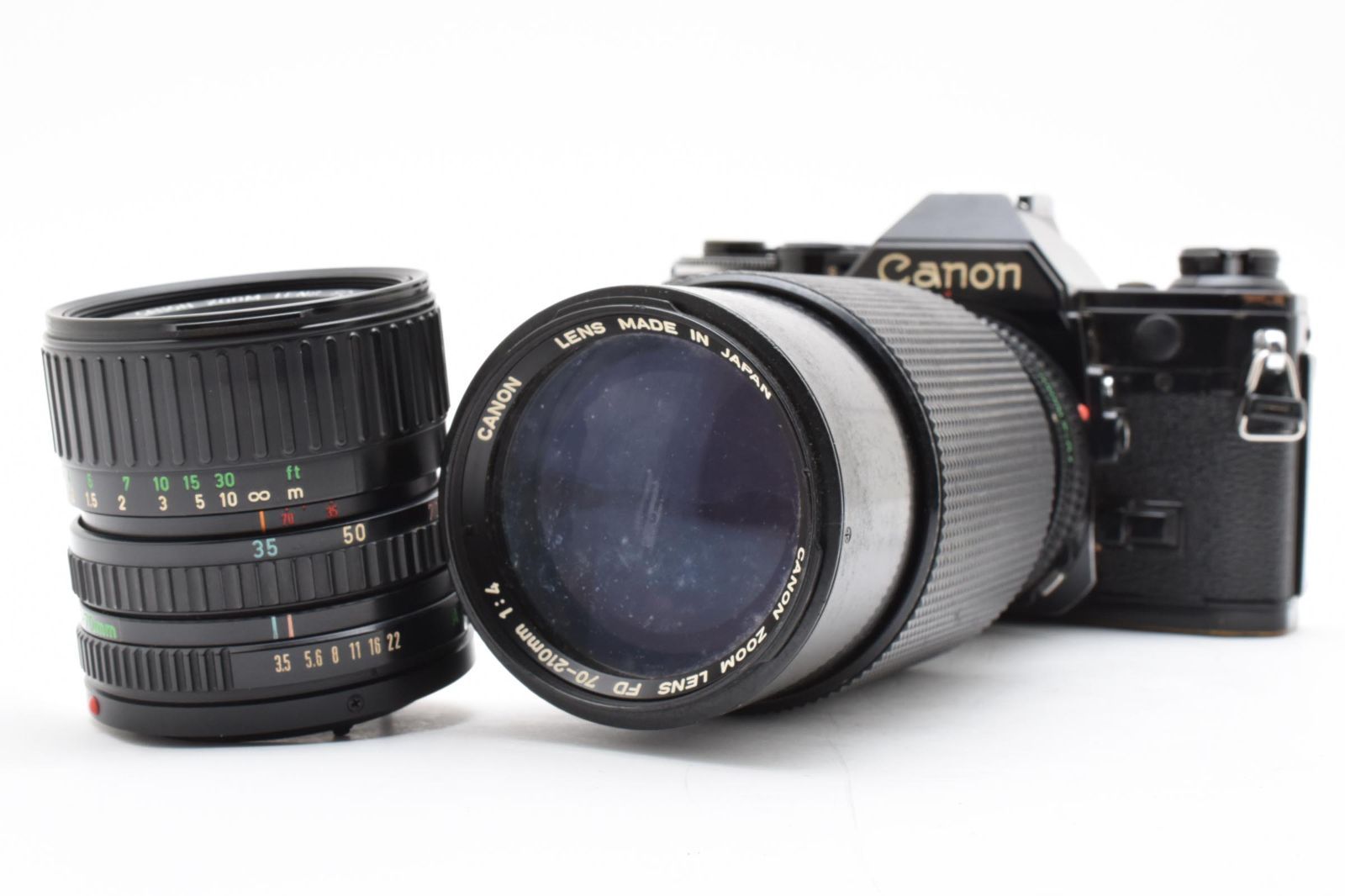 Canon キヤノン AE 1 ブラック ボディ FD 35 70 mm F 3 5 4 210 セット フィルムカメラ