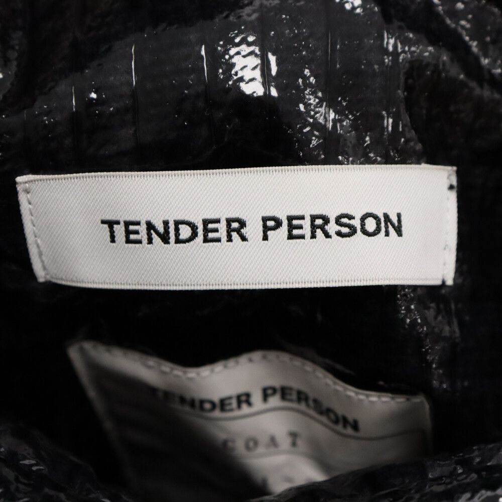 TENDER PERSON (テンダーパーソン) 21AW PVC MOUTON BUFFALO COAT マウンテン バッファロー コート ブラック SC-OU-1201