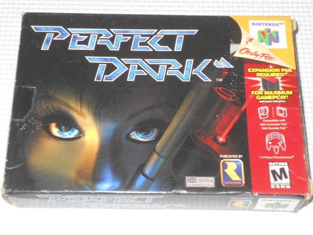 NINTENDO 64 - N64★PERFECT DARK 海外版 北米版 端子清掃済 N64☆PERFECT DARK 海外版 北米版 端子清掃済☆箱付・説明書付