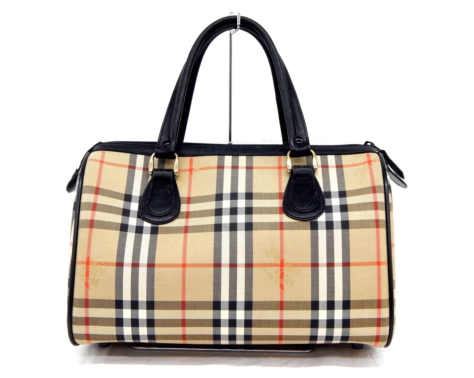 Burberry s ノバチェック ミニボストン ブラック