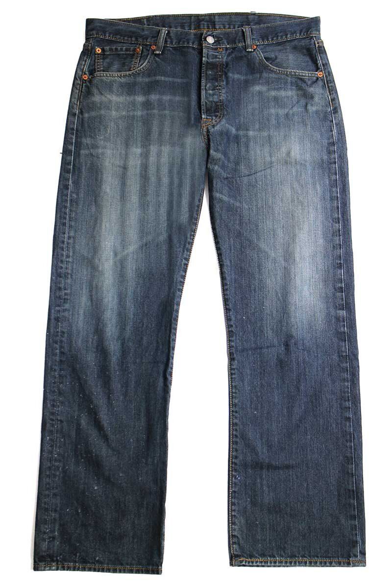 Levi'sリーバイス 501 USED加工 ブリーチ飛び デニムパンツ w38