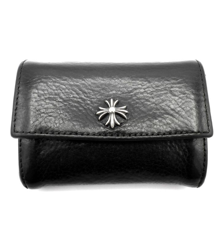 クロムハーツ CHROME HEARTS 【 TINY WALLET 】 CHプラス レザー