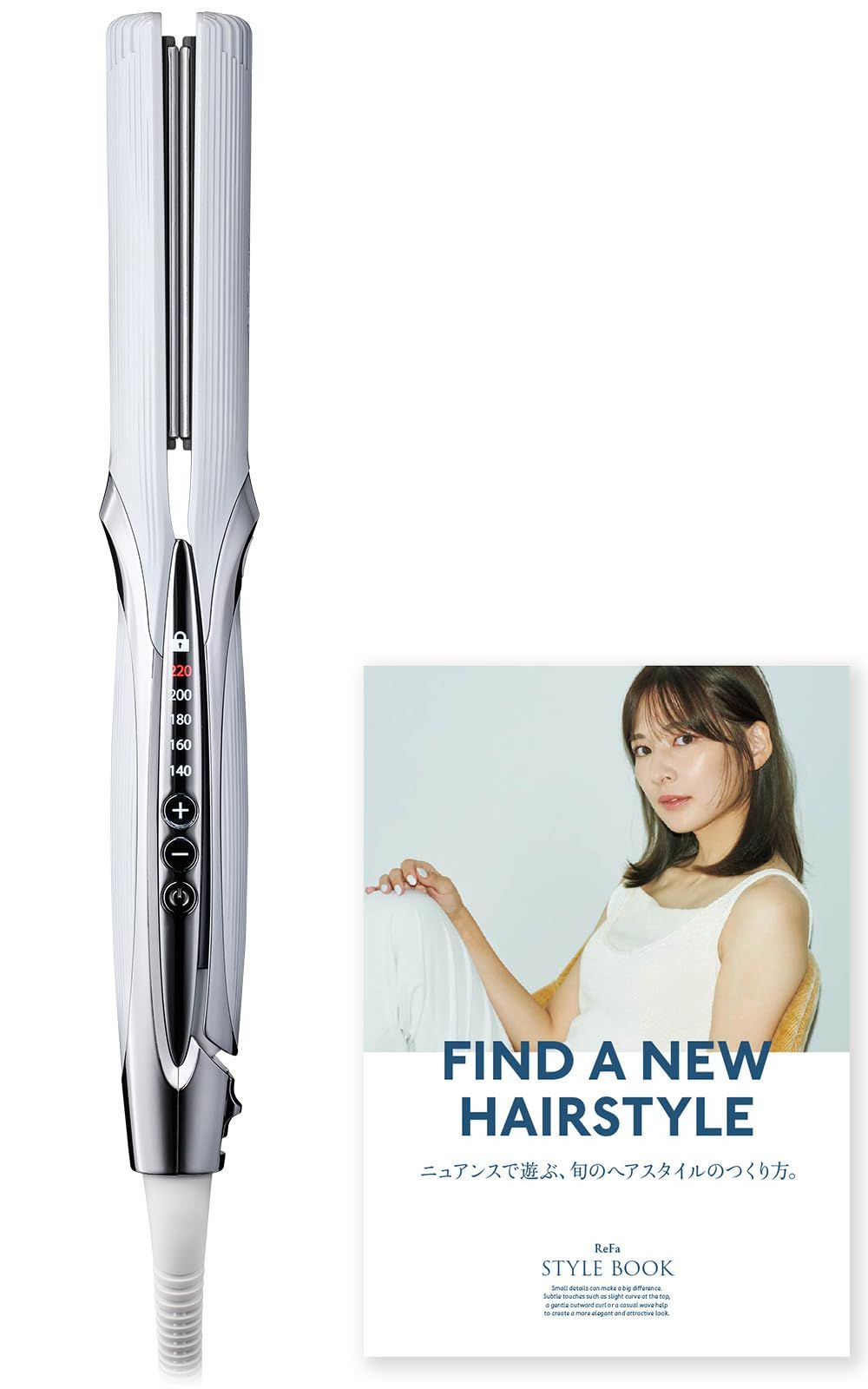 ストレートヘアアイロン ホワイト リファ
