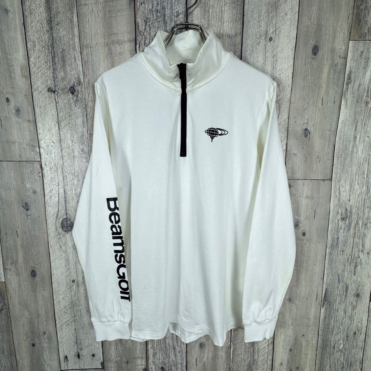 BEAMS GOLF ビームス ゴルフ ストレッチ素材 ハーフジップ ジャージ トラックジャケット メンズ L サイズ