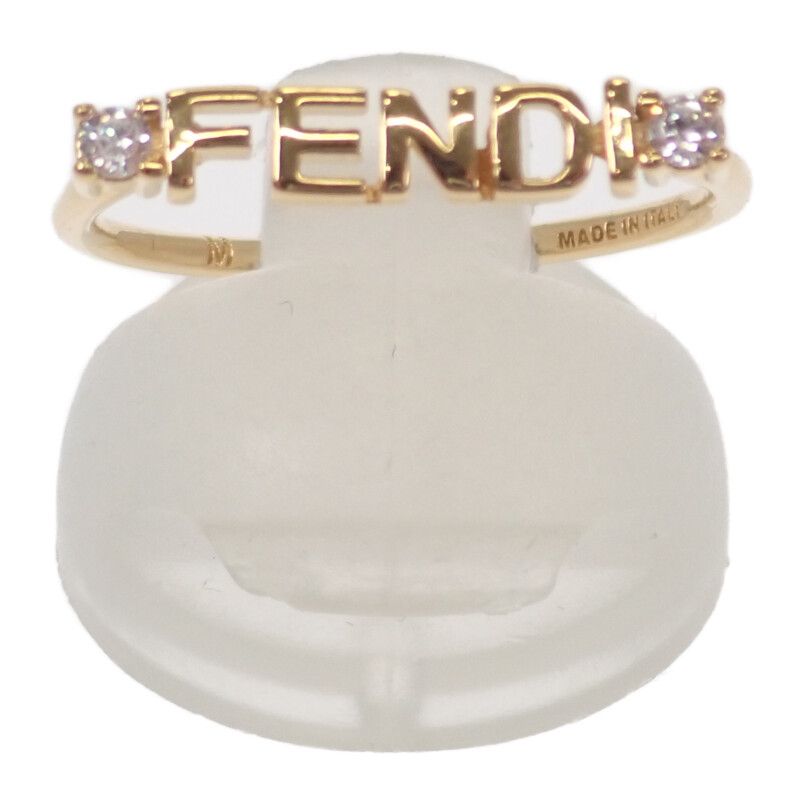 フェンディ FENDI ロゴ 8AH393_6DM_F089U リング メタル ゴールド 14号  