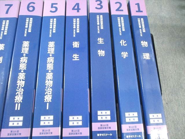 薬学ゼミナール 第110回 薬剤師国家試験対策参考書 1～9 青本/青