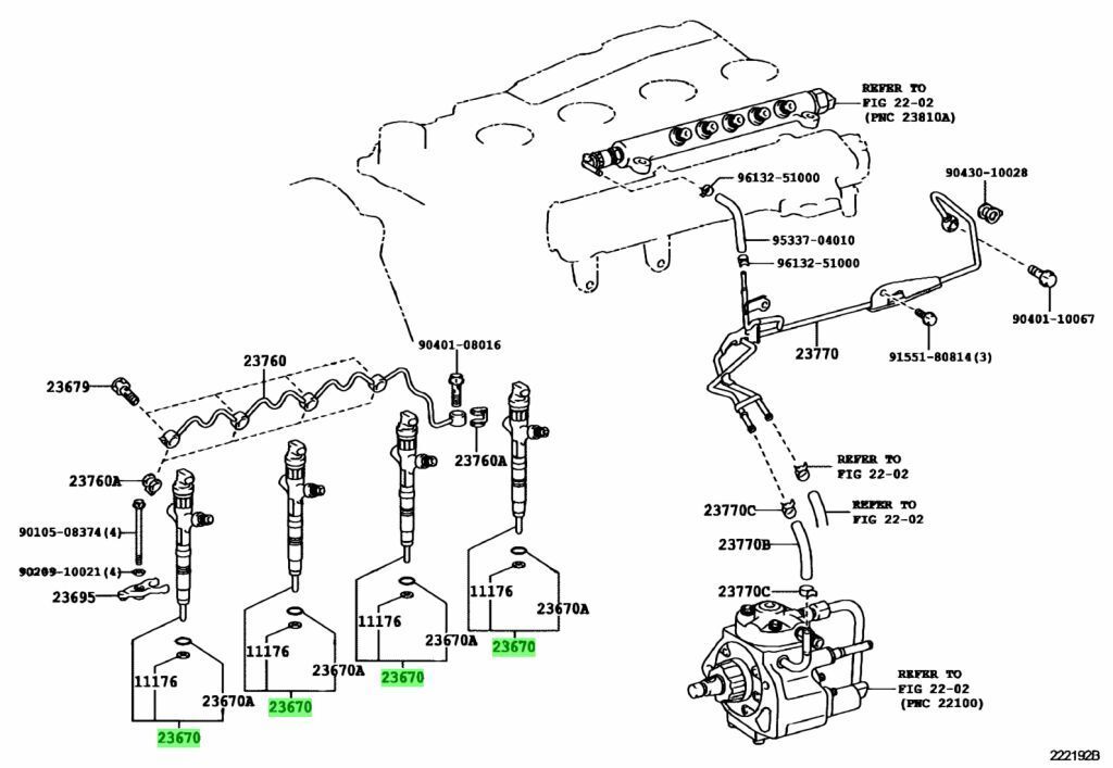 ●未使用 トヨタ KDH200 200系 ハイエース レジアスエース 純正 インジェクターASSY ディーゼルターボ TOYOTA Injector ASSY