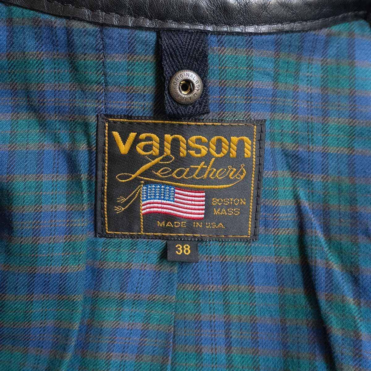 vanson レザー シングルライダースジャケット　コメット バンソン ホースハイド コメット シングルライダースジャケット