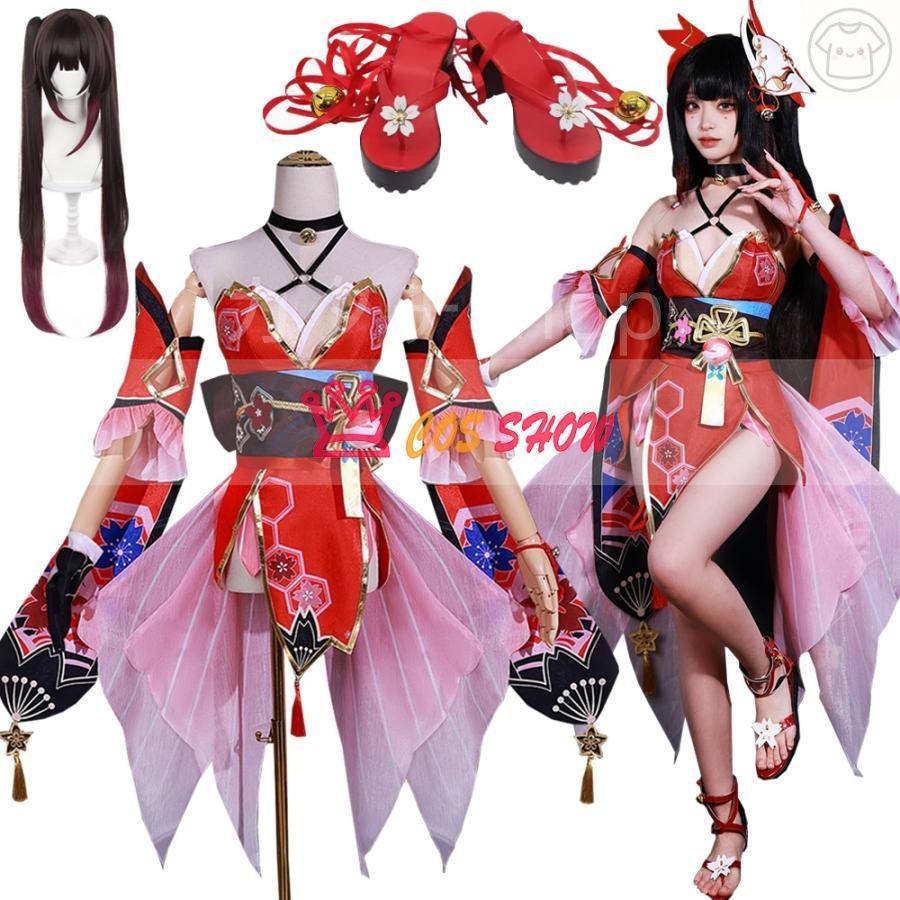 崩壊スターレイル 花火 はなび コスプレ衣装 cosplay仮装 仮面付き ウィッグ靴 追加 イベント ステージ服 舞台 ハロウィン クリスマス