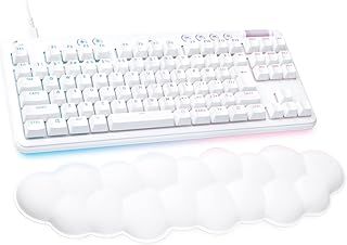 Logicool G ロジクール G オーロラコレクション ゲーミングキーボード テンキーレス G713 タクタイル 有線 メカニカル キーボード 雲 パームレスト 静音 日本語配列 LIGHTSYNC RGB G713-TC