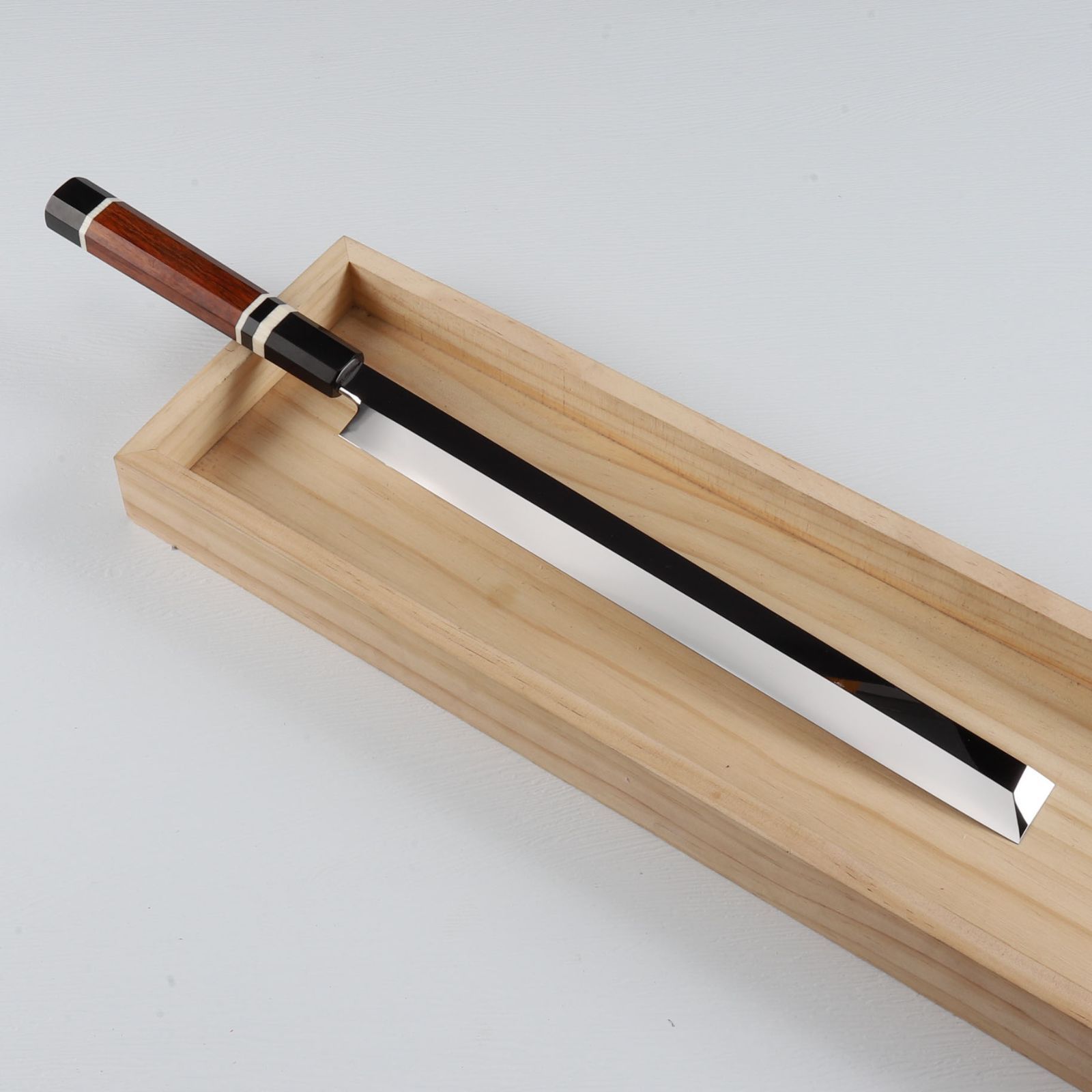 世界一薄い柳刃包丁 尺（刃渡り300mm） 鏡面仕上げ 八角柄 楽天市場