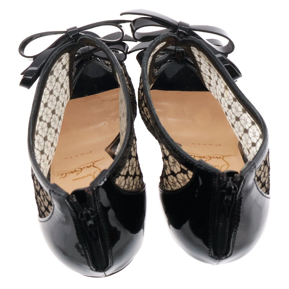 CHRISTIAN LOUBOUTIN (クリスチャンルブタン) レースリボン パテント 