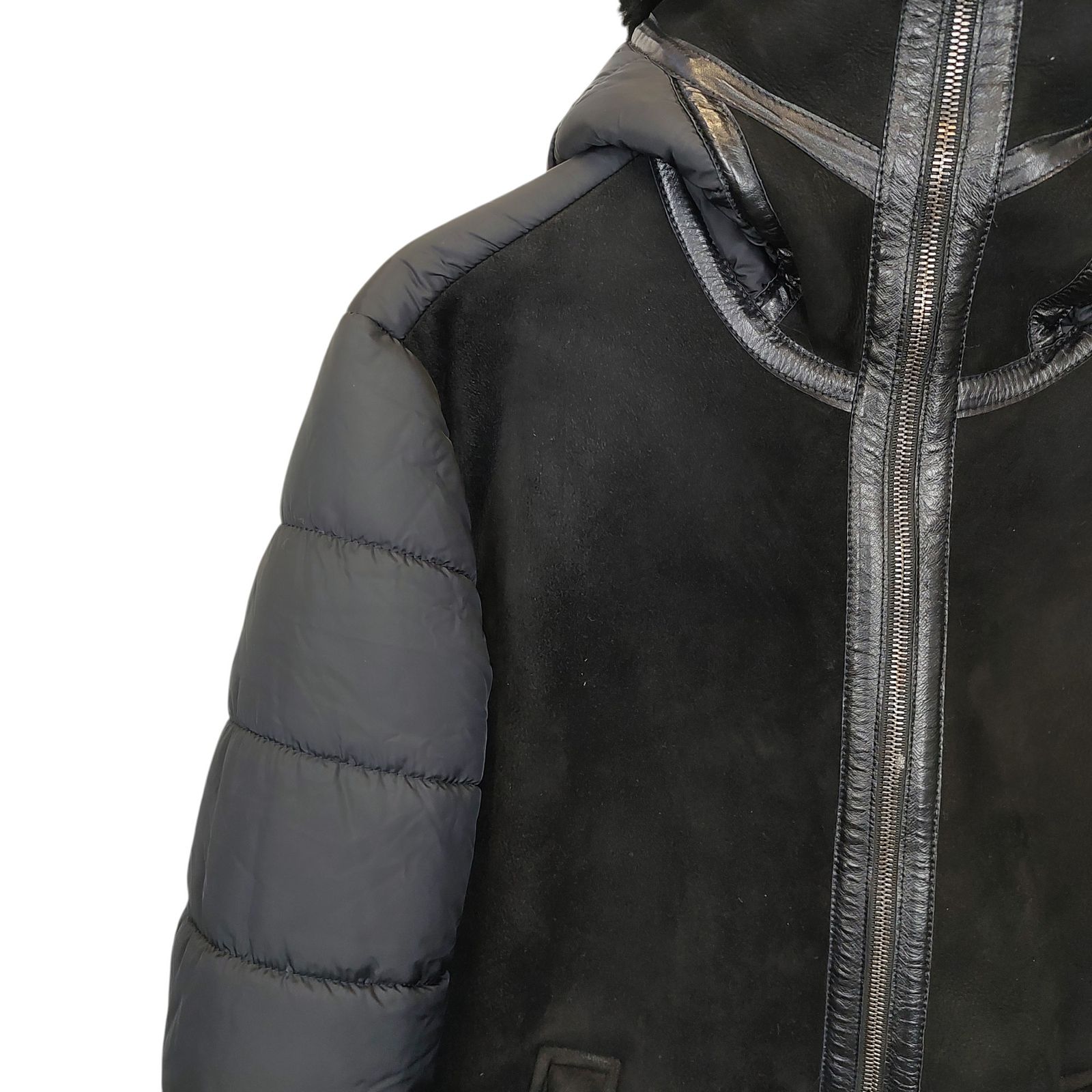 HERNO ヘルノ ムートン ダウン コンビ ジャケット ブルゾン PL0081U