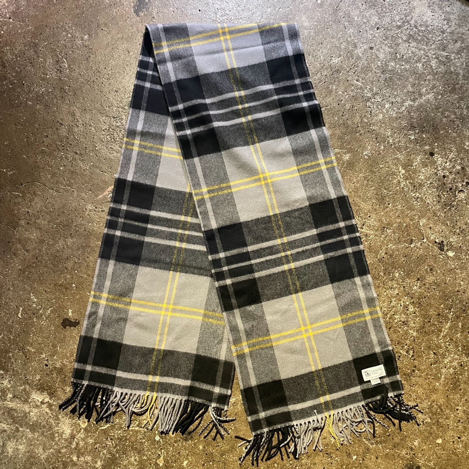 JOHNSTONS OF ELGIN カシミヤ100% タータンチェック 大判マフラー