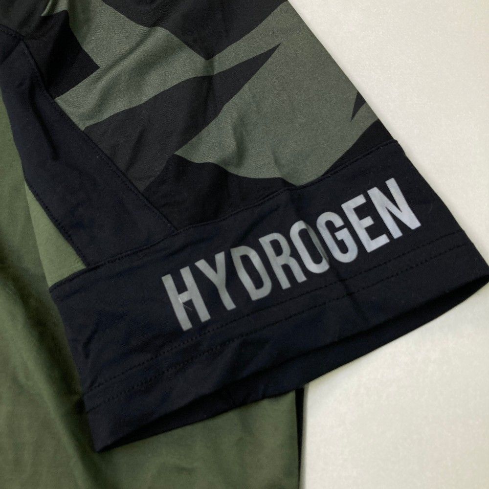 サイズ：S HYDROGEN GOLF ハイドロゲン ゴルフ  半袖ポロシャツ カモフラ 迷彩柄 カーキ系 [240101431389] ゴルフウェア メンズ ストスト サイズ：S HYDROGEN GOLF ハイドロゲン ゴルフ 半袖ポロシャツ