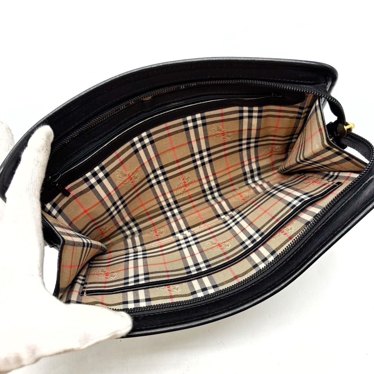 ✨良品✨ BURBERRY バーバリー セカンドバッグ クラッチバッグ